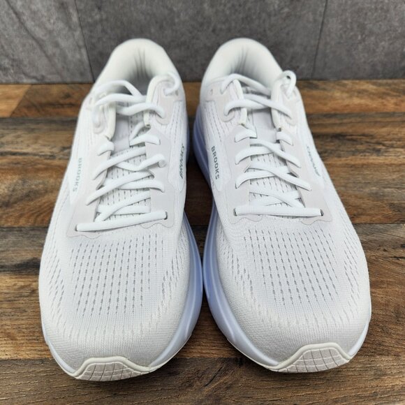 Brooks Ghost Max 2 Size 10.5 Mens Bright White Casual Walking Running Shoes - Picture 4 of 10